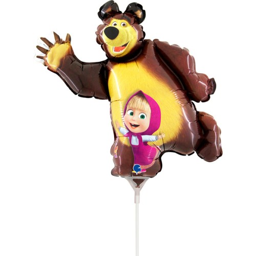 Masha and the Bear Smile mini foil balloon 35 cm (WP)