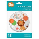 Happy Birthday Lion Lion Happy Birthday foil balloon 36 cm
