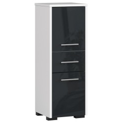 Meuble de salle de bain 30x85x30cm Anthracite brillant