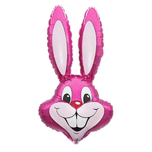 Rabbit Pink Rabbit, Pink Head Foil Balloon 36 cm (WP)