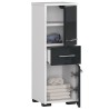 Meuble de salle de bain 30x85x30cm Anthracite brillant