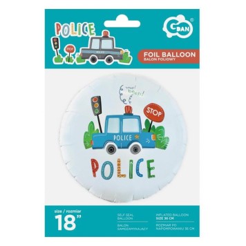 Police Beep foil balloon 46 cm