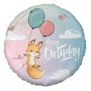 Happy Birthday Fox Fox Happy Birthday foil balloon 36 cm