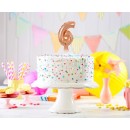 Number Rose Gold Number 6 foil balloon for cake 13 cm