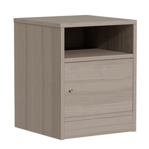 Table de chevet en  bois gris 40x40x50 cm
