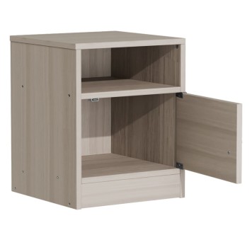 Table de chevet en  bois gris 40x40x50 cm
