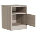 Table de chevet en  bois gris 40x40x50 cm
