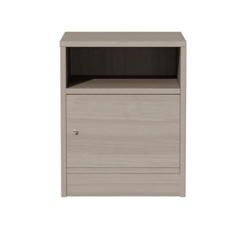 Table de chevet en  bois gris 40x40x50 cm
