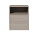 Table de chevet en  bois gris 40x40x50 cm
