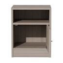 Table de chevet en  bois gris 40x40x50 cm
