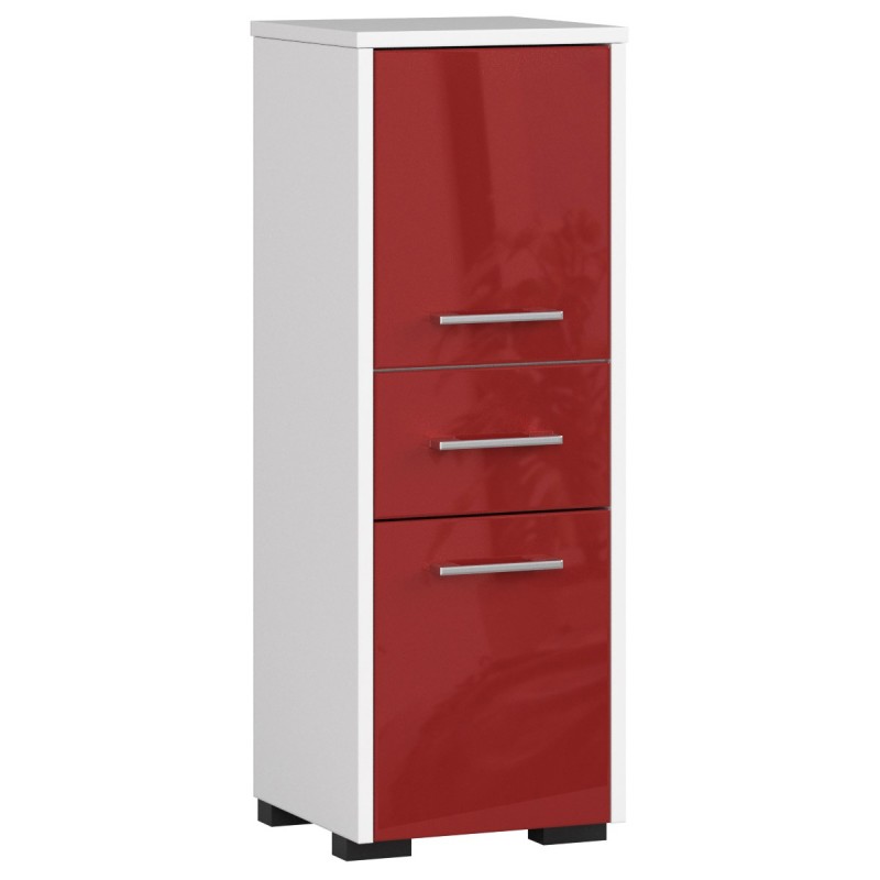 Meuble de salle de bain 30x85x30cm Bordeaux brillant Meuble de salle de bain 30x85x30cm Bordeaux brillant