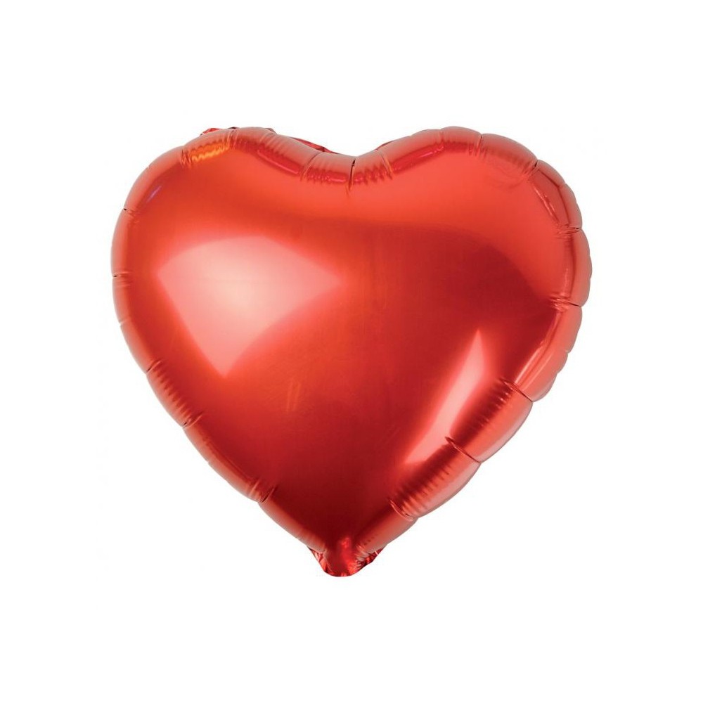 Satin Red Heart Foil Balloon 36 cm