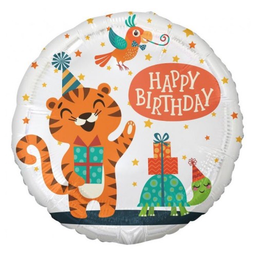 Happy Birthday Tiger Tiger Happy Birthday foil balloon 36 cm