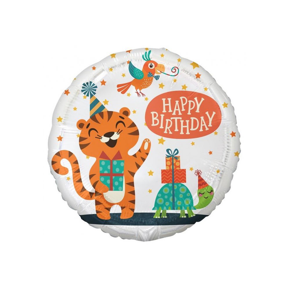 Happy Birthday Tiger Tiger Happy Birthday foil balloon 36 cm