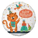 Happy Birthday Tiger Tiger Happy Birthday foil balloon 36 cm