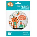 Happy Birthday Tiger Tiger Happy Birthday foil balloon 36 cm