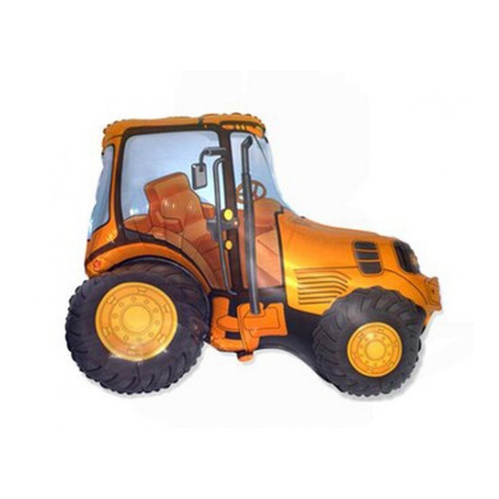 Tractor Orange Tractor foil balloon 36 cm (WP)