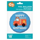 Vehicle Fire Fighter Firefighter Happy Birthday Foil Balloon 36 cm