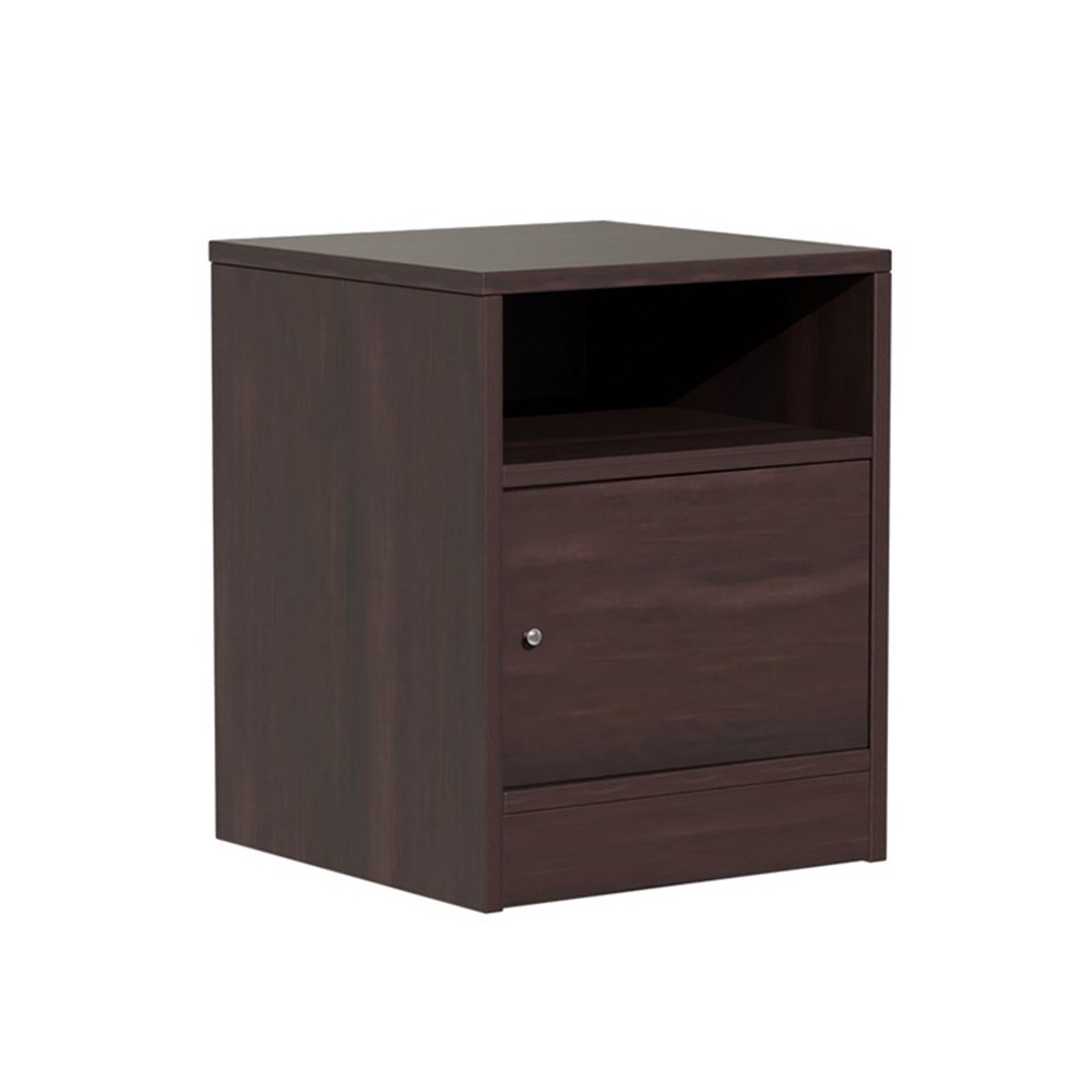 Bedside Foly pakoworld with one drawer wanut 40x40x50cm Bedside Foly pakoworld with one drawer wanut 40x40x50cm
