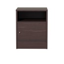 Bedside Foly pakoworld with one drawer wanut 40x40x50cm