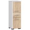 Meuble de salle de bain 30x85x30cm Blanc marron