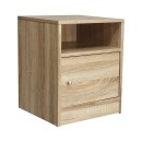 Table de chevet bois avec un tiroir 40x40x50 cm
