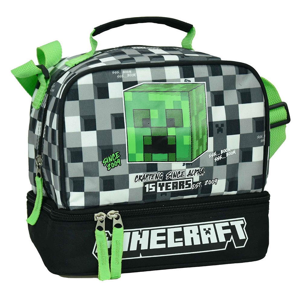 Minecraft Grey Stone thermo lunch bag 21 cm