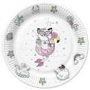 Animals Cat Vibes paper plate 8 pcs 18 cm