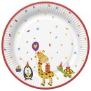 Animals Cute Party paper plate 8 pcs 22.7 cm