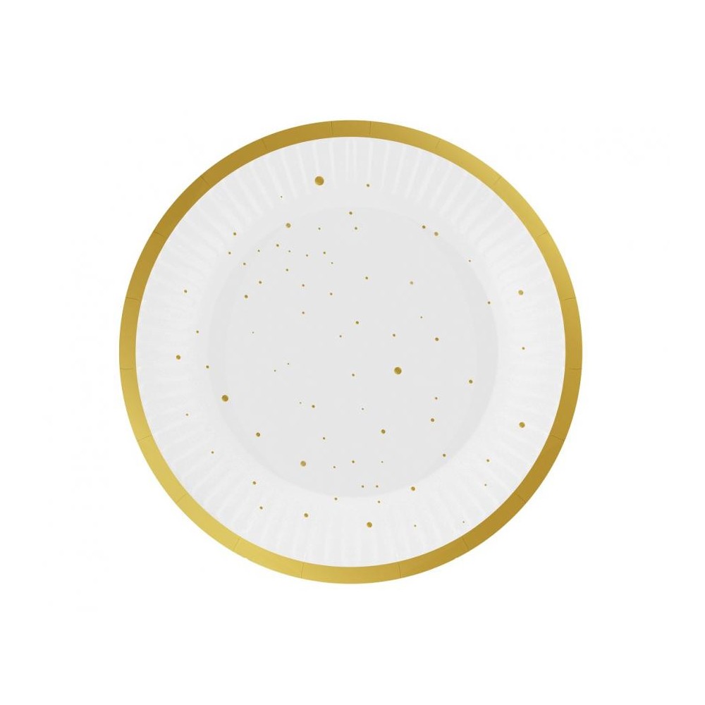 Colour Gold Celebrate Gold Paper Plate 6 pcs 18 cm