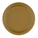 Colour Gold Golden Paper Plate 8 pcs 23 cm