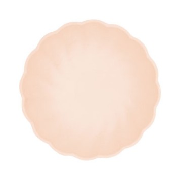 Colour Vert Decor Peach Deep Plate Set of 6 - 14.8 cm