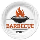 BBQ Party Barbecue paper plates 8-pack, 22.7 cm