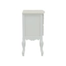 Table de chevet blanc antique bois 40x45x65 cm
