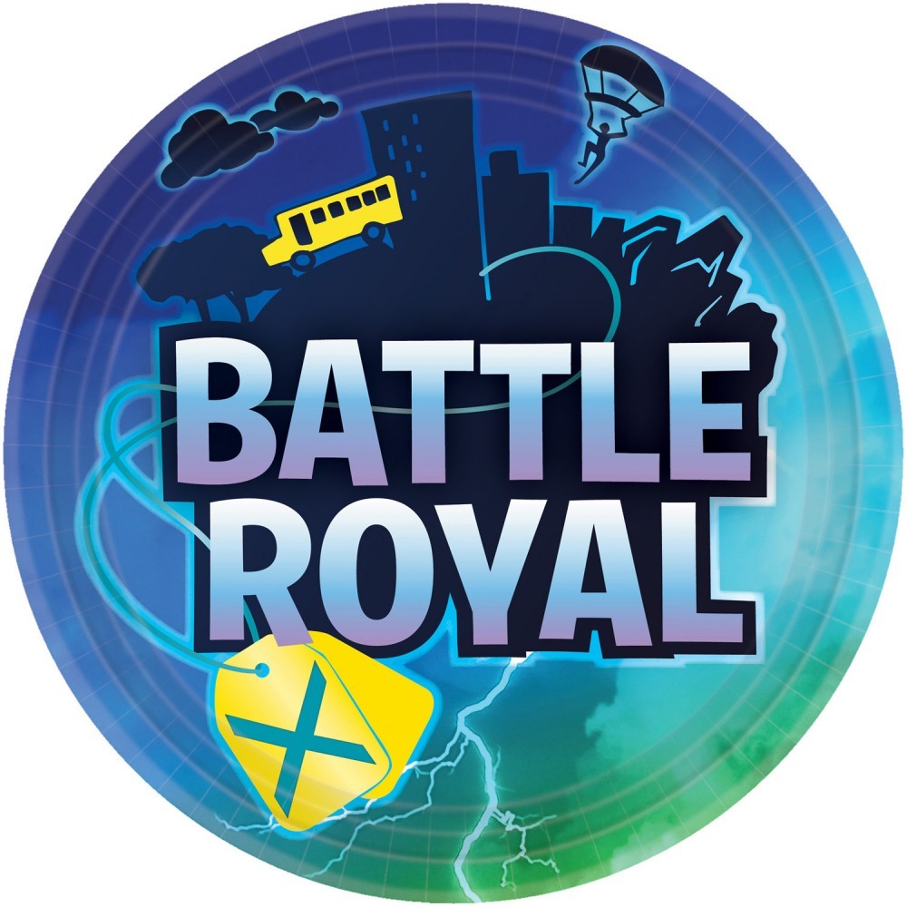 Battle Royal Storm paper plate 8 pcs 22.8 cm