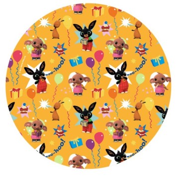 Bing Yellow paper plate set of 8, 18 cm