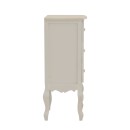 Pazlen Inart bedside table antique white color mdf 40x34.5x82cm