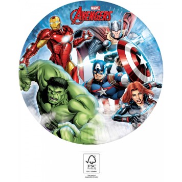 Avengers Infinity Stones 8-pack paper plates 23 cm FSC