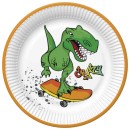 Dinosaur Crazy paper plate 8 pcs 18 cm