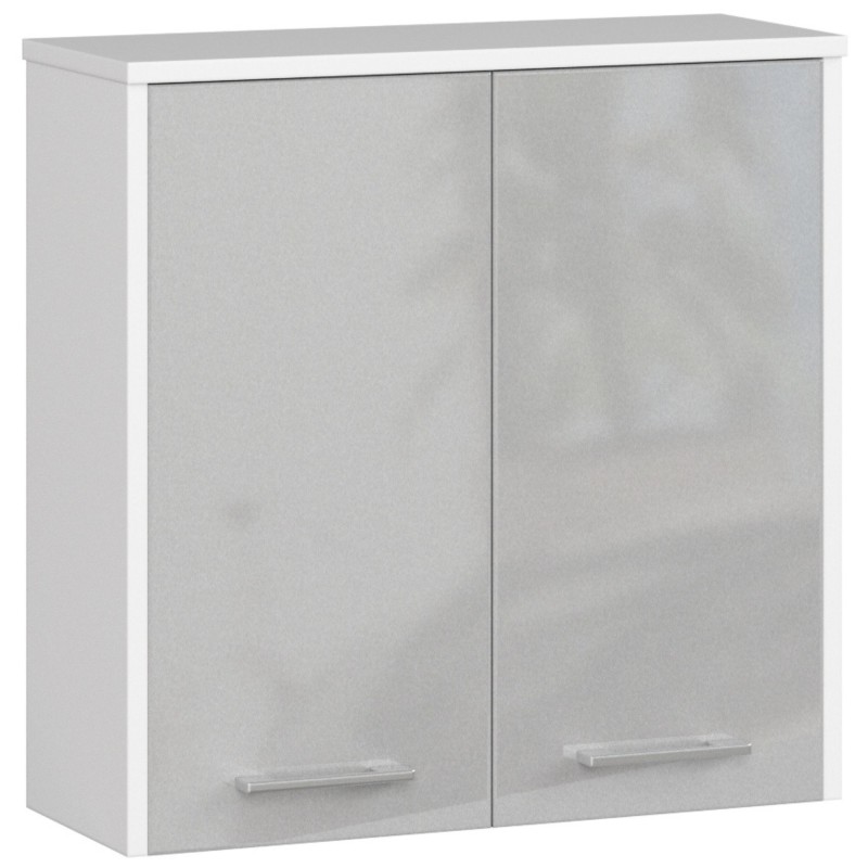 SZAFKA WISZĄCA W 60 cm FIN 2D BIAŁA / METALIK POŁYSK SZAFKA WISZĄCA W 60 cm FIN 2D BIAŁA / METALIK POŁYSK