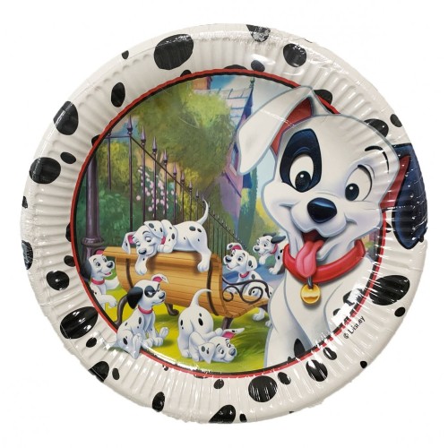 Disney 101 Dalmatians Play paper plate 8 pcs 23 cm