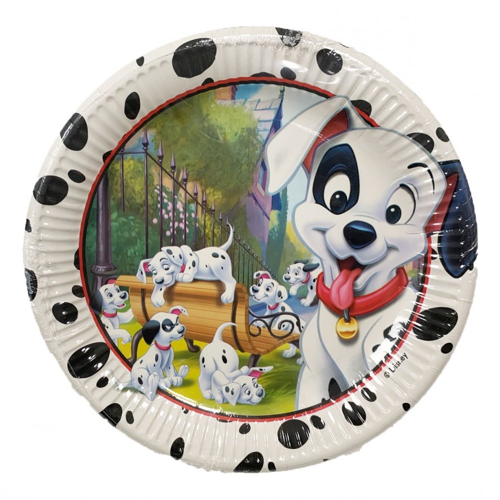 Disney 101 Dalmatians Play paper plate 8 pcs 23 cm