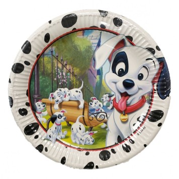 Disney 101 Dalmatians Play paper plate 8 pcs 23 cm