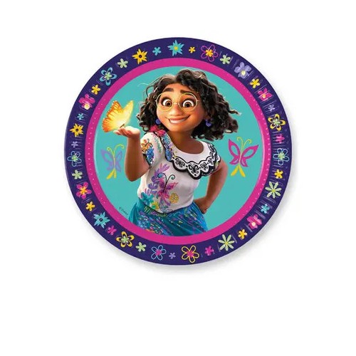 Disney Encanto Flower paper plate 8 pcs 23 cm FSC