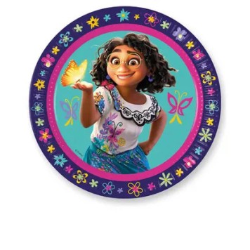 Disney Encanto Flower paper plate 8 pcs 23 cm FSC