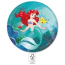 Disney Princess Ariel Curious paper plate 8 pcs 23 cm FSC
