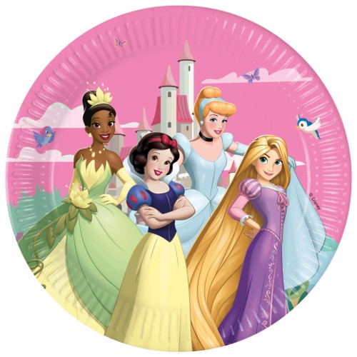 Disney Princess Create Your World paper plate 8 pcs 23 cm FSC