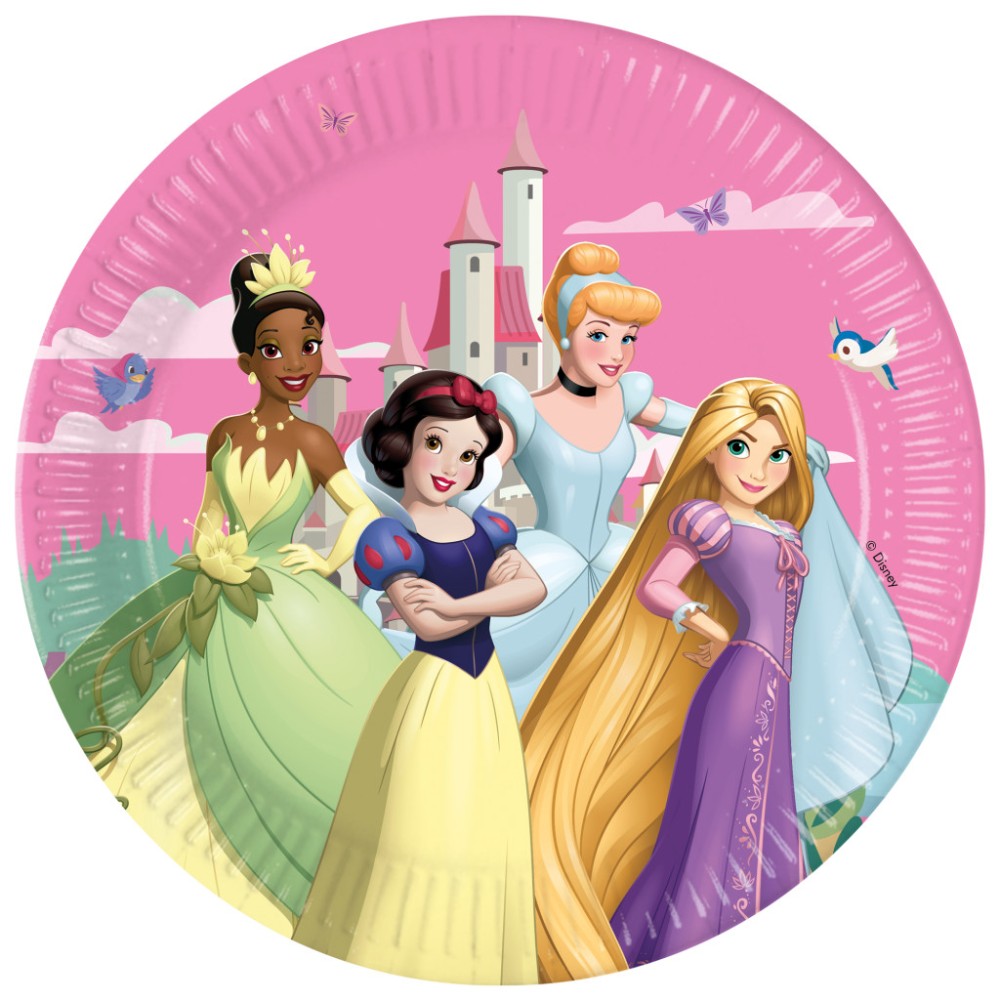 Disney Princess Create Your World paper plate 8 pcs 23 cm FSC