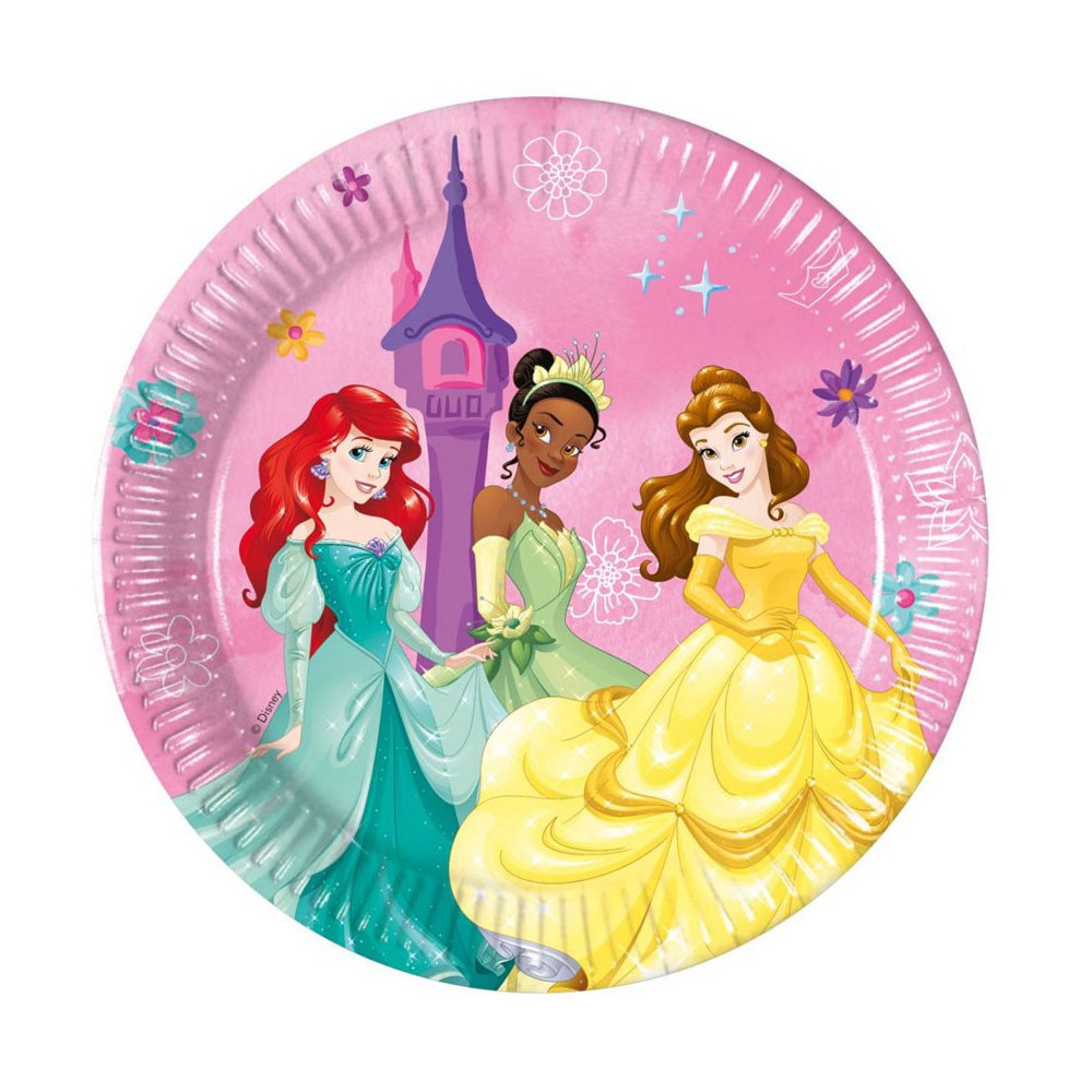 Disney Princess Live Your Story paper plate 8 pcs 20 cm FSC