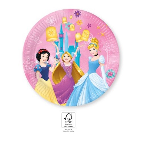 Disney Princess Live Your Story paper plate 8 pcs 23 cm FSC